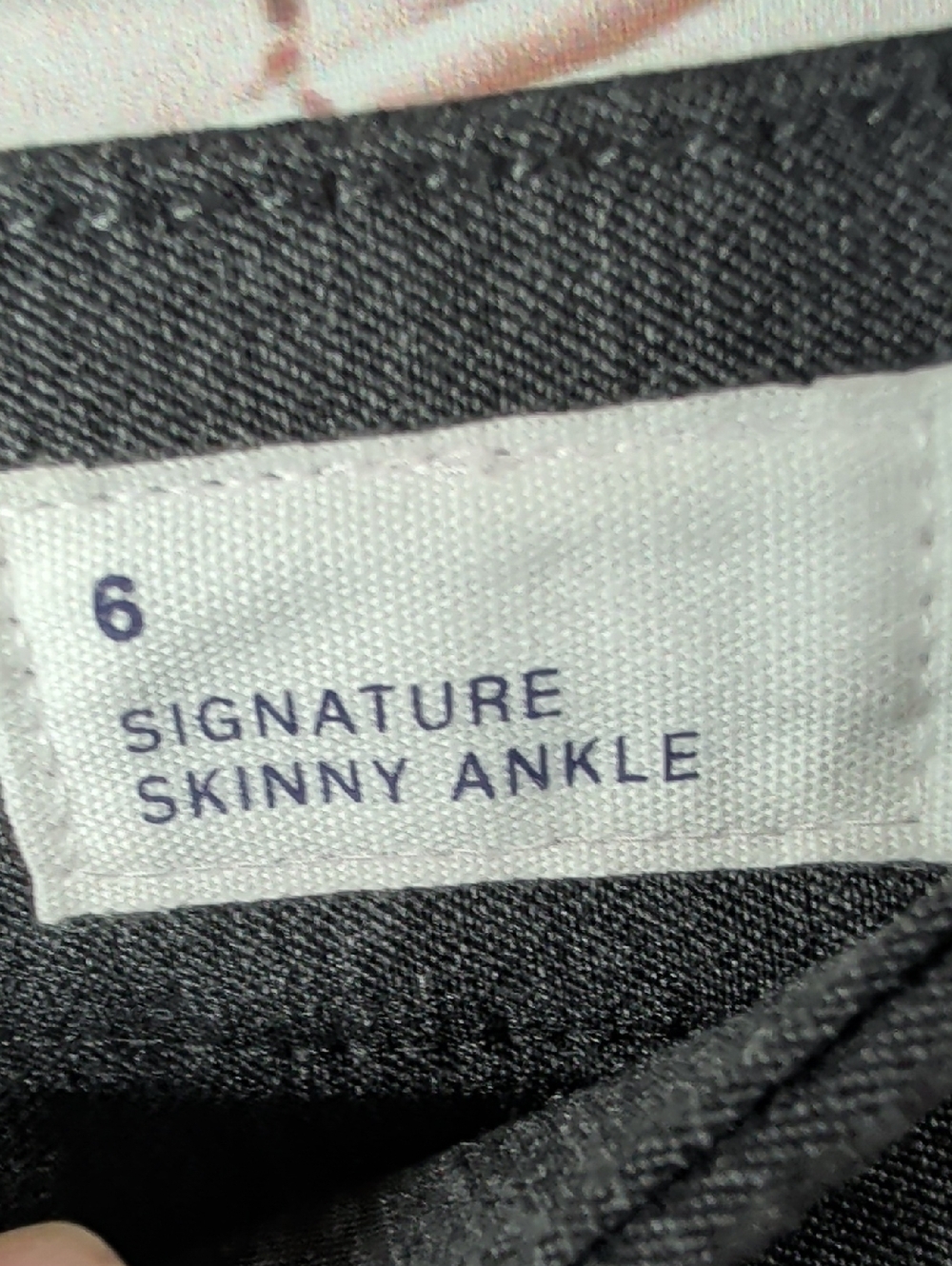 GAP Women's Skinny Ankle Mid rise Charcoal Dress Pants Size 6 Nwt - Picture 6 of 9